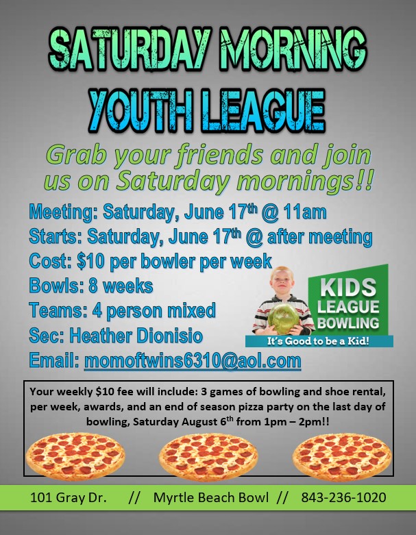 Saturday Youth League Flyer Summer 2022
