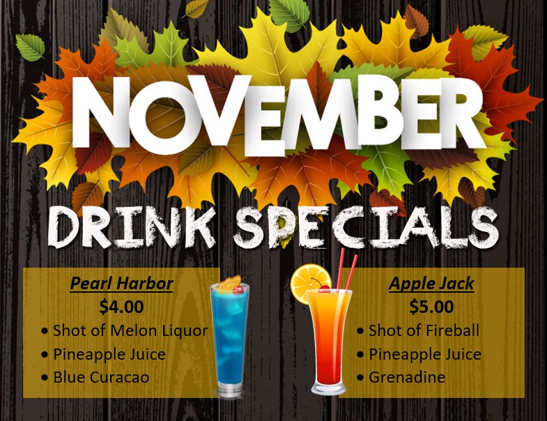 November Drink Specials