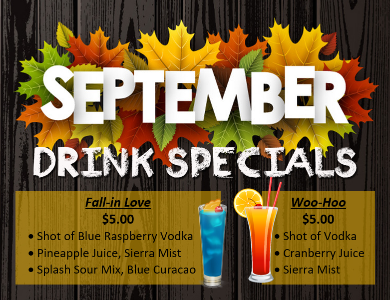 September Drink Specials
