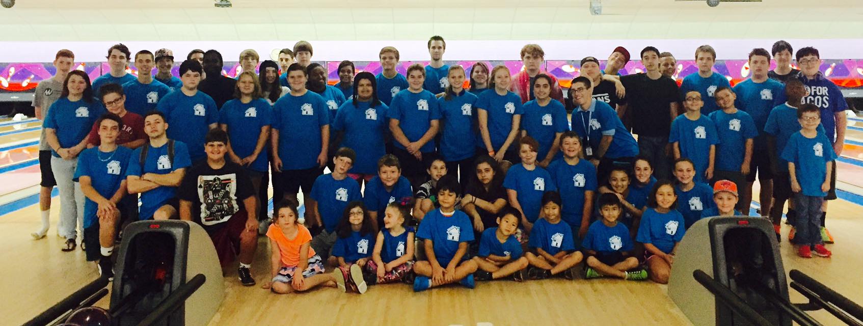 Youth Bowlers in a Group