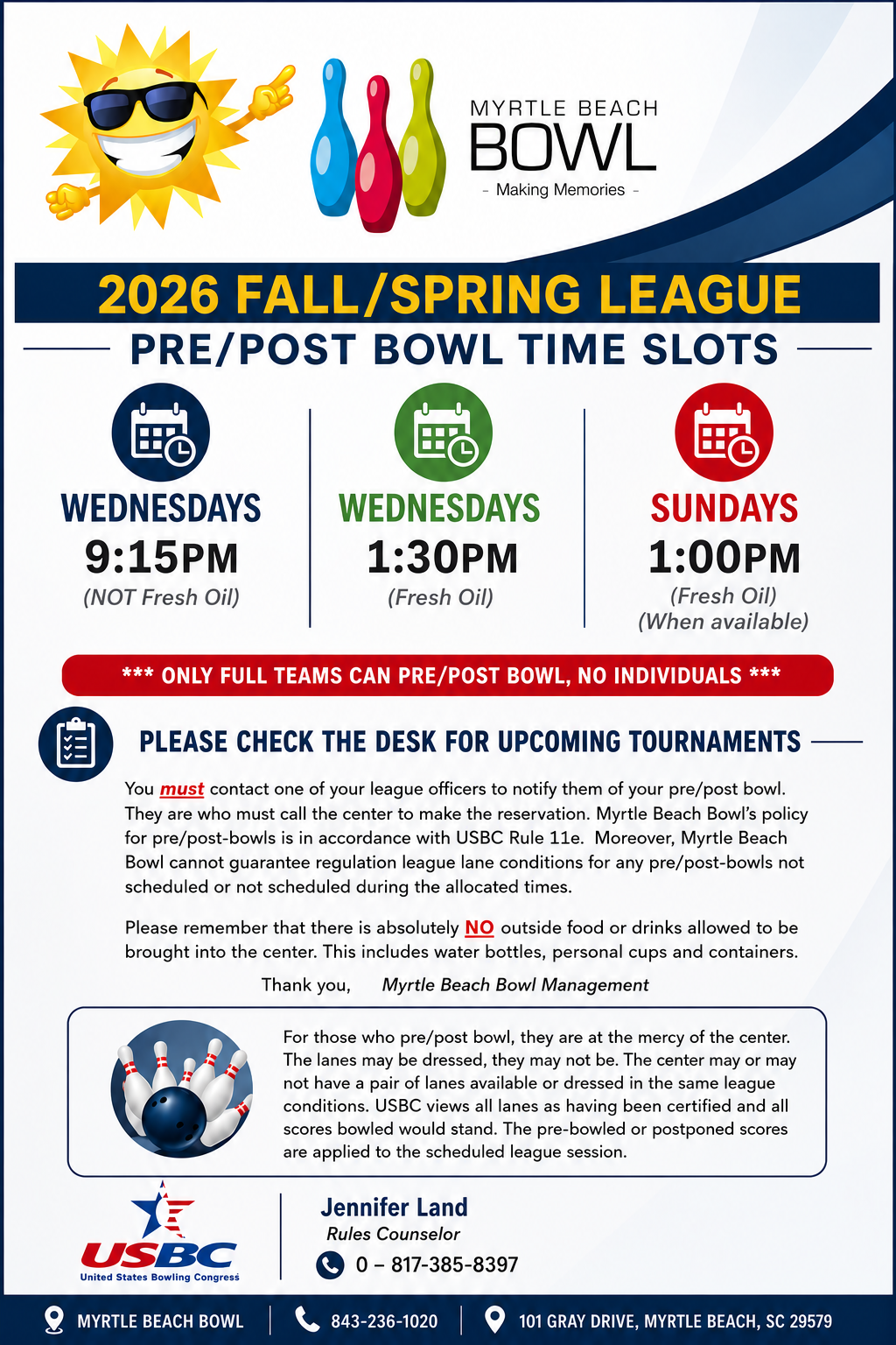 2026 Fall Spring Pre Post Bowl Info
