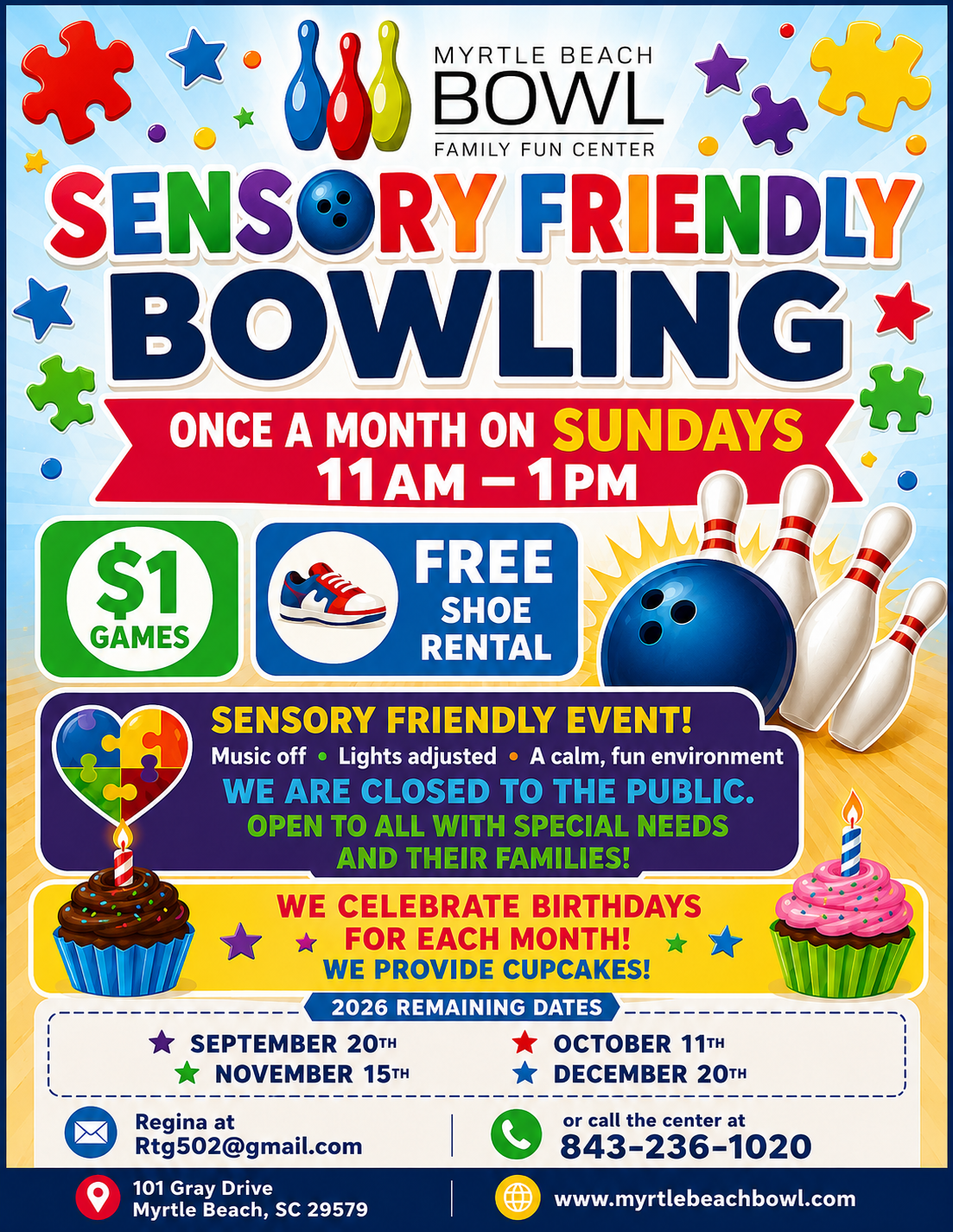 Sensory Friendly Bowling 2026